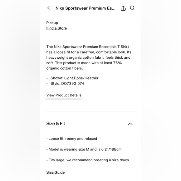 Nike Premium Essentials T-Shirt (XLT fits like a 2XLT) - Picture 7 of 9